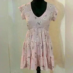 No Boundaries Pink Floral Sleeveless Midi Dress